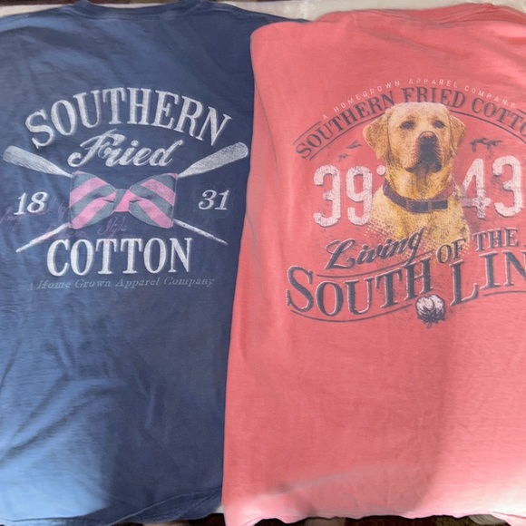 TWO SOUTHER FRIED COTTON SHIRTS - Picture 2 of 5